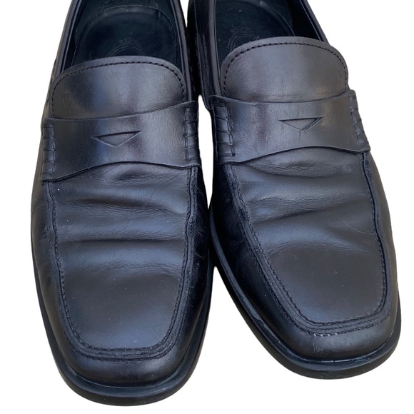 Tod's Mens 5.5 US 7 Loafers Dress Casual Shoes Black Leather Slip On - Picture 3 of 7